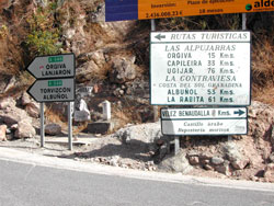 Sign for Orgiva